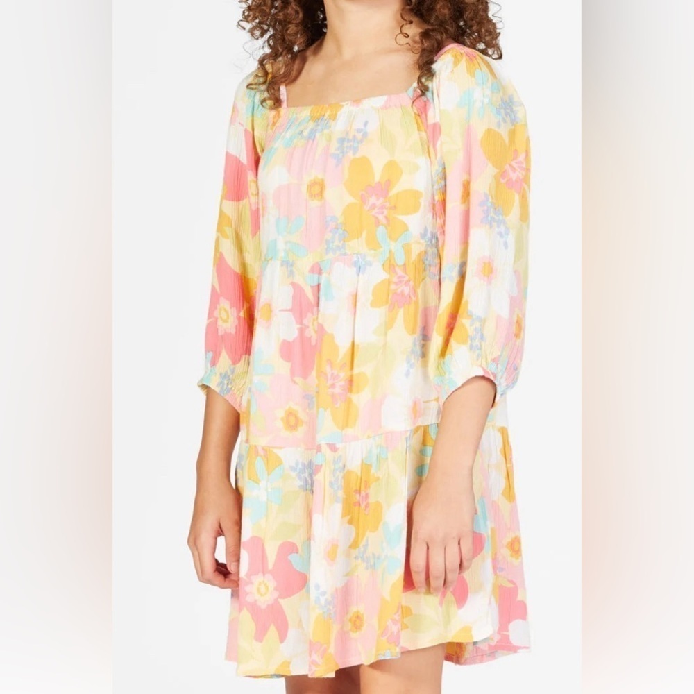 Billabong Girls Retro Floral Dress M